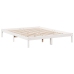 Cama extralarga sin colchón madera maciza pino blanca 80x210 cm