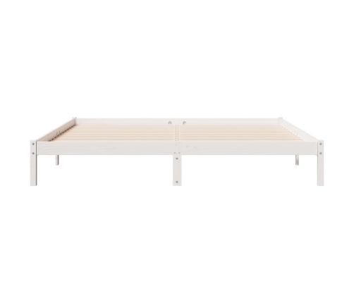 Cama extralarga sin colchón madera maciza pino blanca 180x210cm