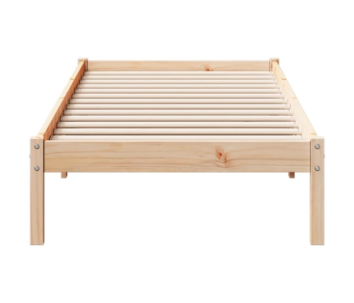 Cama extralarga sin colchón madera maciza de pino 80x220 cm