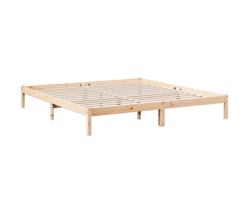 Cama extralarga sin colchón madera maciza de pino 180x220 cm