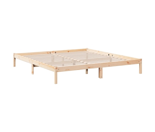 Cama extralarga sin colchón madera maciza de pino 180x220 cm