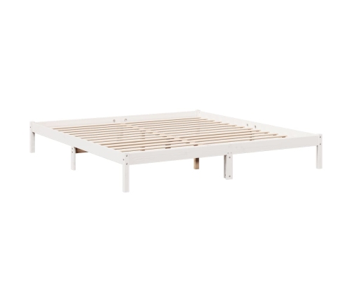Cama extralarga sin colchón madera maciza pino blanca 200x220cm