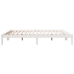 Cama extralarga sin colchón madera maciza pino blanca 200x220cm
