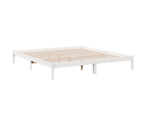 Cama extralarga sin colchón madera maciza pino blanca 200x220cm