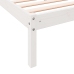 Cama extralarga sin colchón madera maciza pino blanca 200x220cm