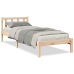 Cama extralarga sin colchón madera maciza de pino 80x210 cm