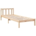 Cama extralarga sin colchón madera maciza de pino 80x210 cm