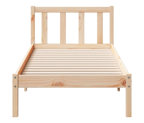 Cama extralarga sin colchón madera maciza de pino 80x210 cm