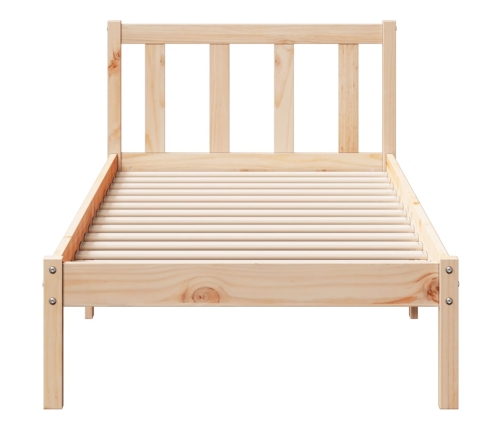 Cama extralarga sin colchón madera maciza de pino 90x210 cm