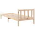 Cama extralarga sin colchón madera maciza de pino 90x210 cm