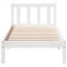 Cama extralarga sin colchón madera maciza pino blanca 100x210cm