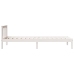 Cama extralarga sin colchón madera maciza pino blanca 100x210cm