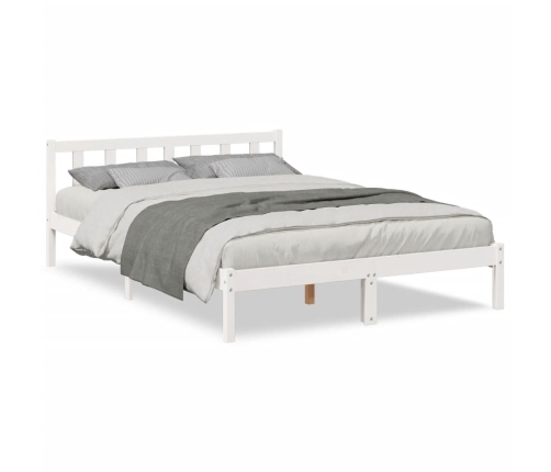 Cama extralarga sin colchón madera maciza pino blanca 80x210 cm