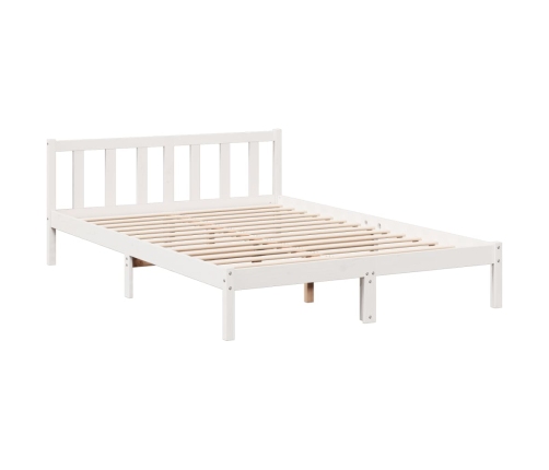 Cama extralarga sin colchón madera maciza pino blanca 80x210 cm