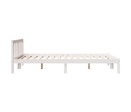 Cama extralarga sin colchón madera maciza pino blanca 80x210 cm