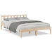 Cama extralarga sin colchón madera maciza de pino 160x210 cm