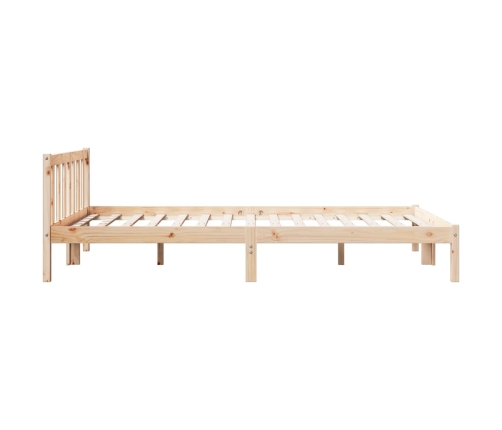 Cama extralarga sin colchón madera maciza de pino 160x210 cm