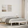 Cama extralarga sin colchón madera maciza pino blanca 160x210cm