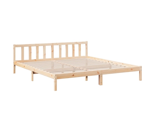 Cama extralarga sin colchón madera maciza de pino 180x210 cm