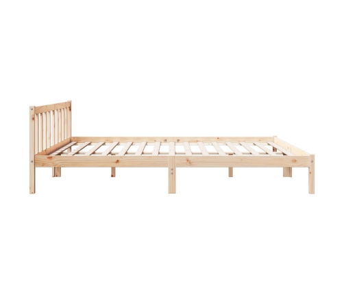 Cama extralarga sin colchón madera maciza de pino 180x210 cm