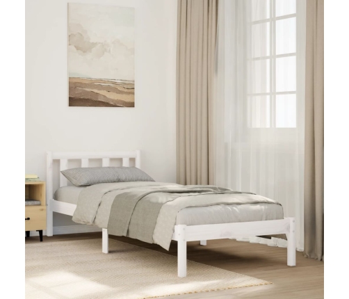 Cama extralarga sin colchón madera maciza de pino 80x220 cm