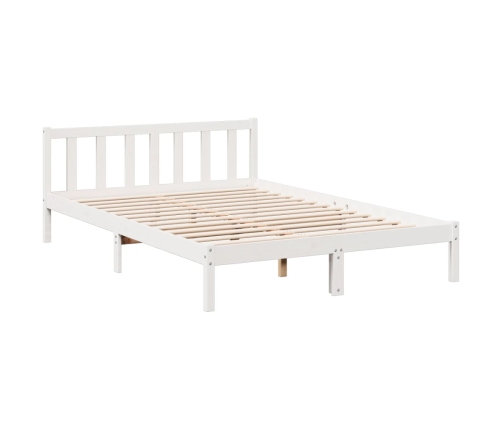 Cama extralarga sin colchón madera maciza pino blanca 140x220cm