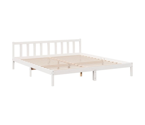 Cama extralarga sin colchón madera maciza pino blanca 180x220cm