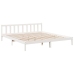 Cama extralarga sin colchón madera maciza pino blanca 180x220cm