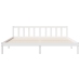 Cama extralarga sin colchón madera maciza pino blanca 180x220cm