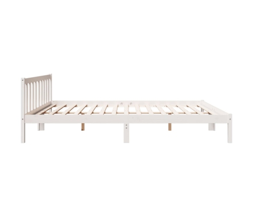 Cama extralarga sin colchón madera maciza pino blanca 180x220cm