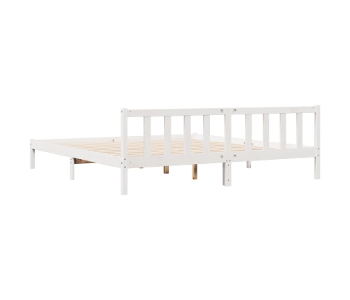 Cama extralarga sin colchón madera maciza pino blanca 180x220cm