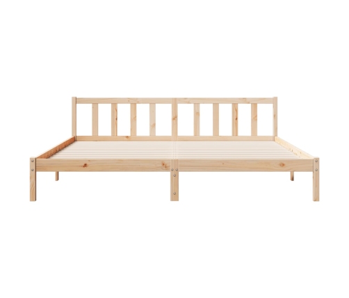 Cama extralarga sin colchón madera maciza de pino 200x220 cm