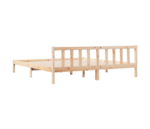 Cama extralarga sin colchón madera maciza de pino 200x220 cm