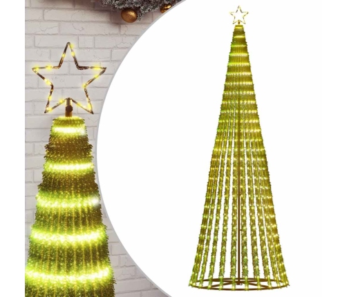 VidaXL Árbol de Navidad LED 475 LEDs blanco cálido 247 cm