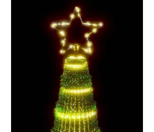 VidaXL Árbol de Navidad LED 475 LEDs blanco cálido 247 cm