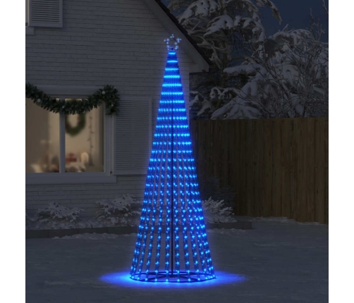 Árbol de Navidad LED 475 LEDs azul 247 cm