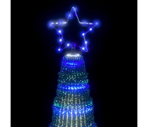 Árbol de Navidad LED 475 LEDs azul 247 cm