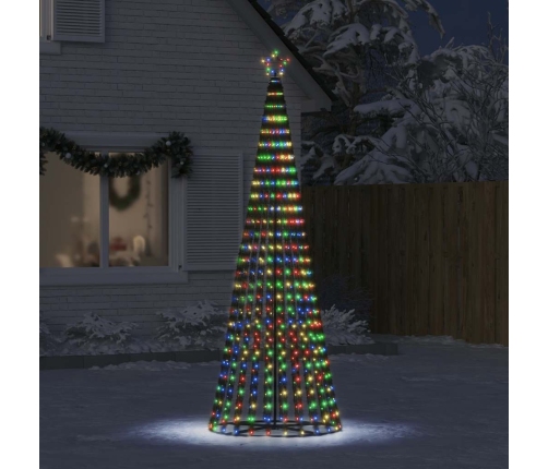 Árbol de Navidad LED 475 LEDs de colores 247 cm