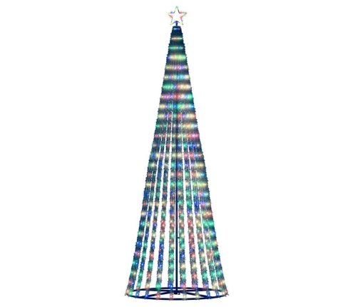 Árbol de Navidad LED 475 LEDs de colores 247 cm