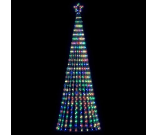 Árbol de Navidad LED 475 LEDs de colores 247 cm