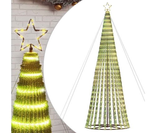 Árbol de Navidad LED 1028 LEDs blanco cálido 403 cm