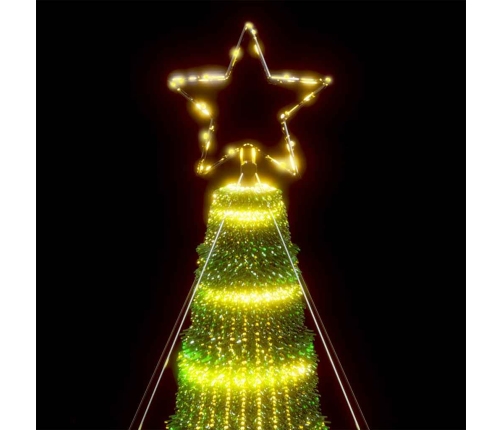 Árbol de Navidad LED 1028 LEDs blanco cálido 403 cm