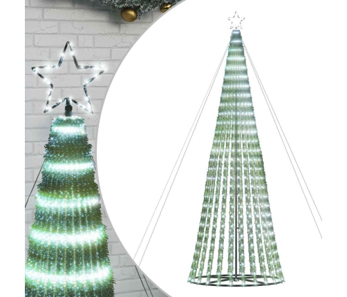 Árbol de Navidad LED 1028 LEDs blanco frío 403 cm