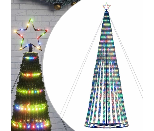 Árbol de Navidad LED 1028 LEDs de colores 403 cm