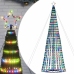 Árbol de Navidad LED 1028 LEDs de colores 403 cm