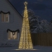 Árbol de Navidad LED con estacas 1534 LEDs blanco cálido 500 cm