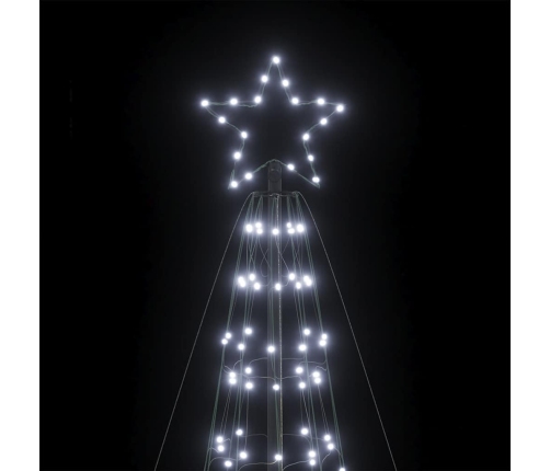 Árbol de Navidad LED con estacas 1534 LEDs blanco frío 500 cm