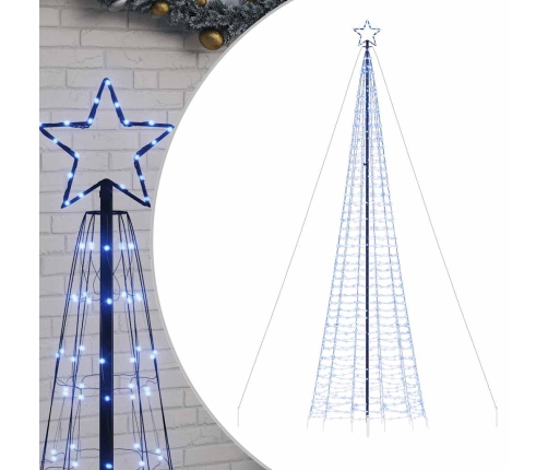 Árbol de Navidad LED con estacas 1534 LEDs azul 500 cm