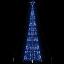 Árbol de Navidad LED con estacas 1534 LEDs azul 500 cm