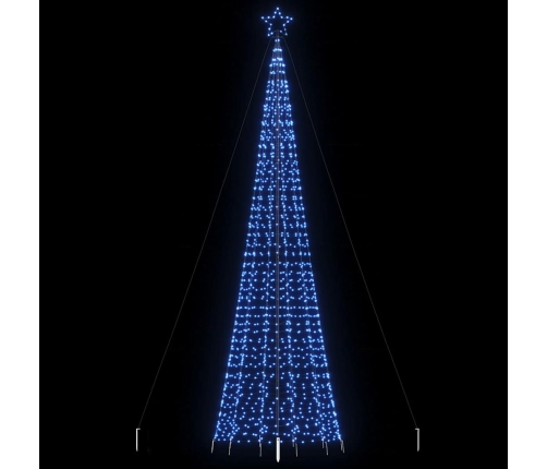 Árbol de Navidad LED con estacas 1534 LEDs azul 500 cm